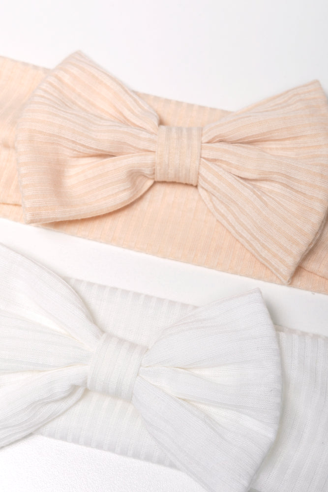 2 Pack Headbands Natural And White (1)