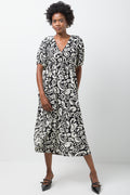 Puff Sleeve Dress Black