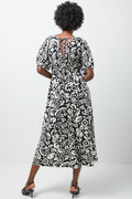 Puff Sleeve Dress Black (2)