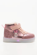 Minnie Mouse Light Up High Top Sneakers Pink (1)