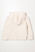 Fleece Hoodie Cream (1)