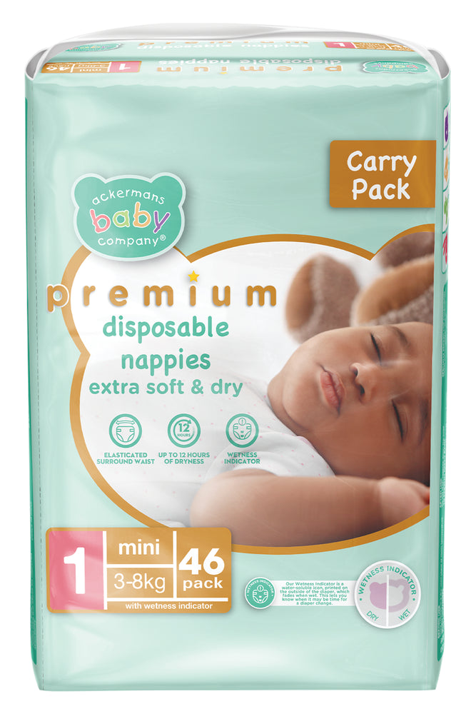 ABC Premium Mini Nappies 46'S