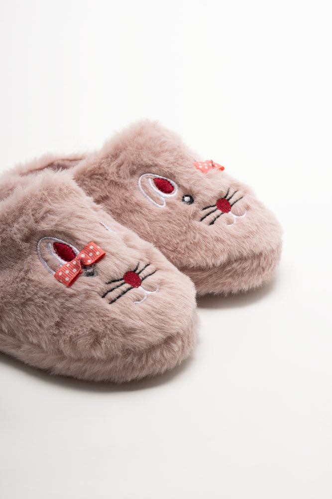 Bow Slippers Pink (2)