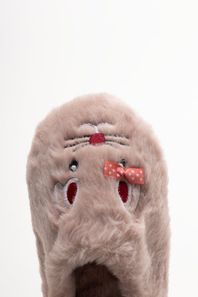 Bow Slippers Pink (4)