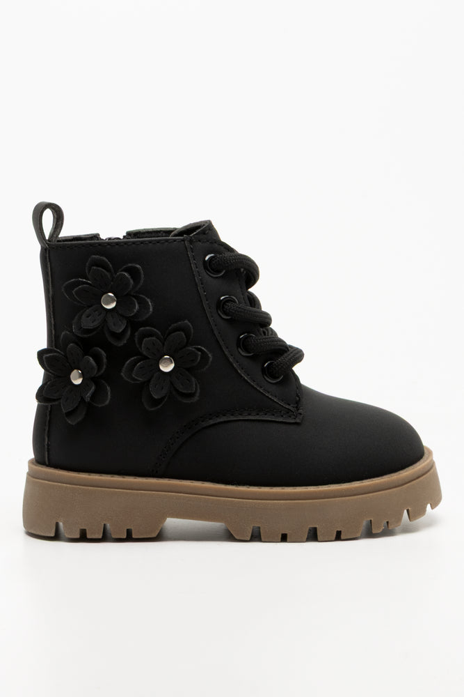 Flower Boots Black (1)