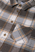 Check Flannel Shirt Dark Grey (1)