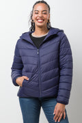 Hooded Puffer Jacket Navy