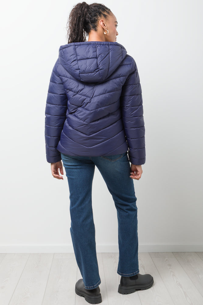 Hooded Puffer Jacket Navy (2)