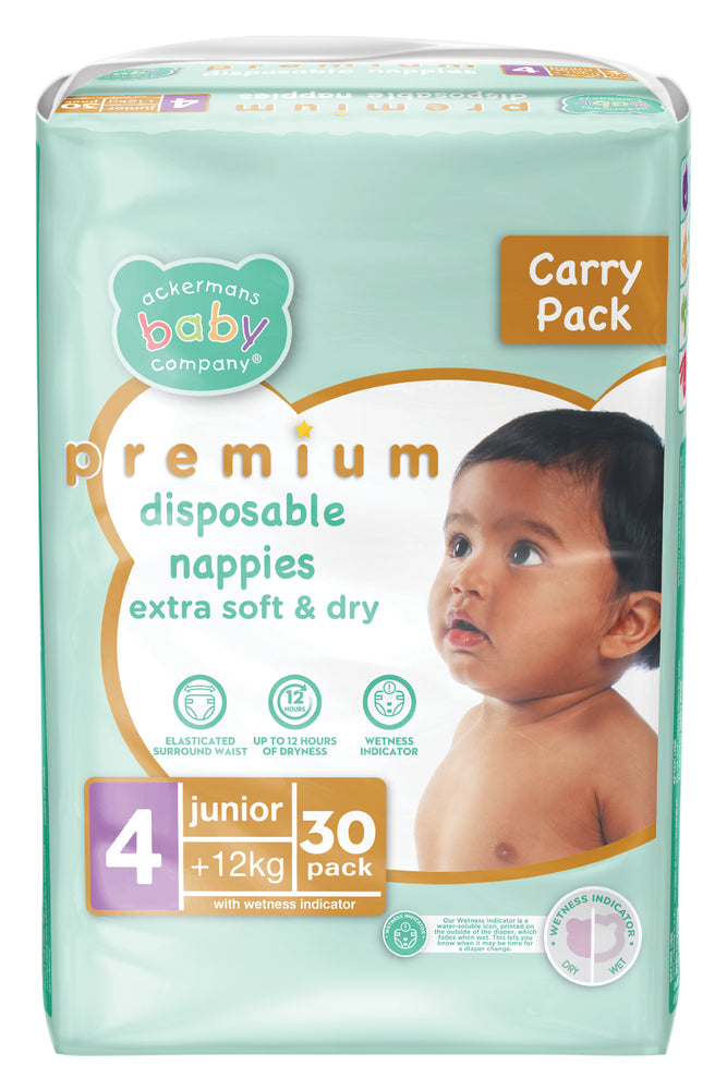 ABC Premium Junior Nappies 30'S