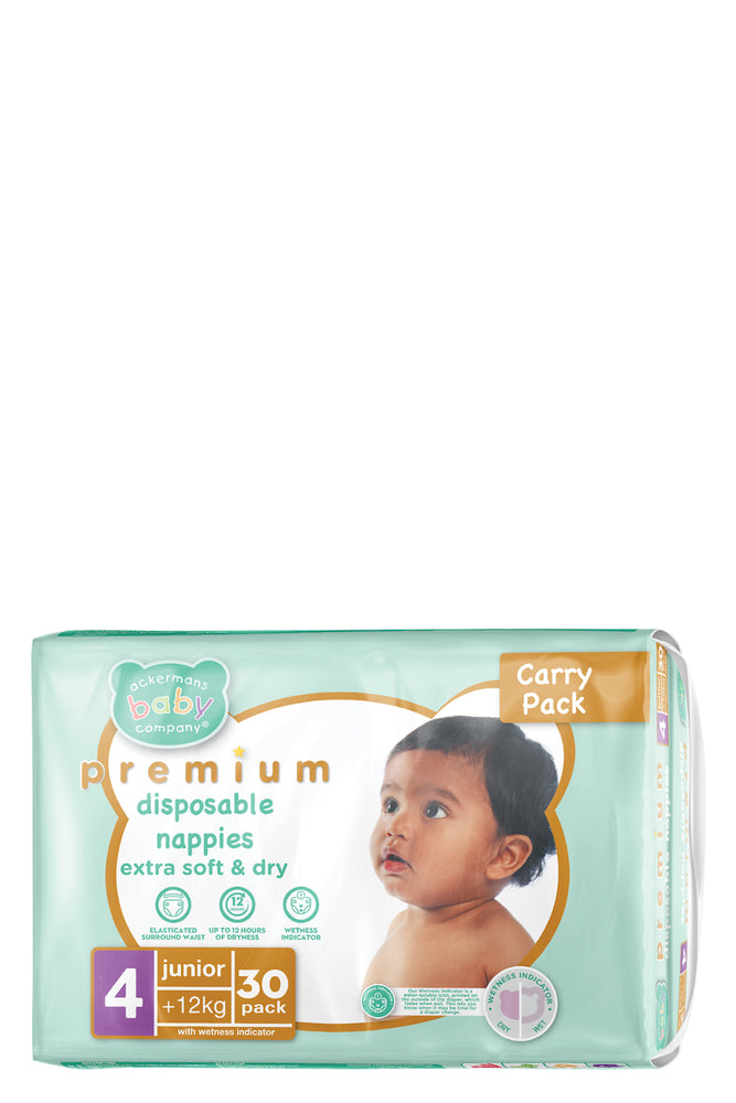 ABC Premium Junior Nappies 30'S