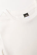 Crew Neck Long Sleeve T-Shirt White (1)