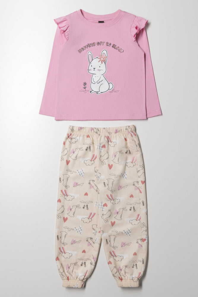 Bunny Pyjamas Set Pink