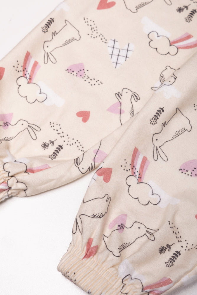 Bunny Pyjamas Set Pink (2)