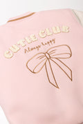 Baseball Jacket Pink & Cream (2)