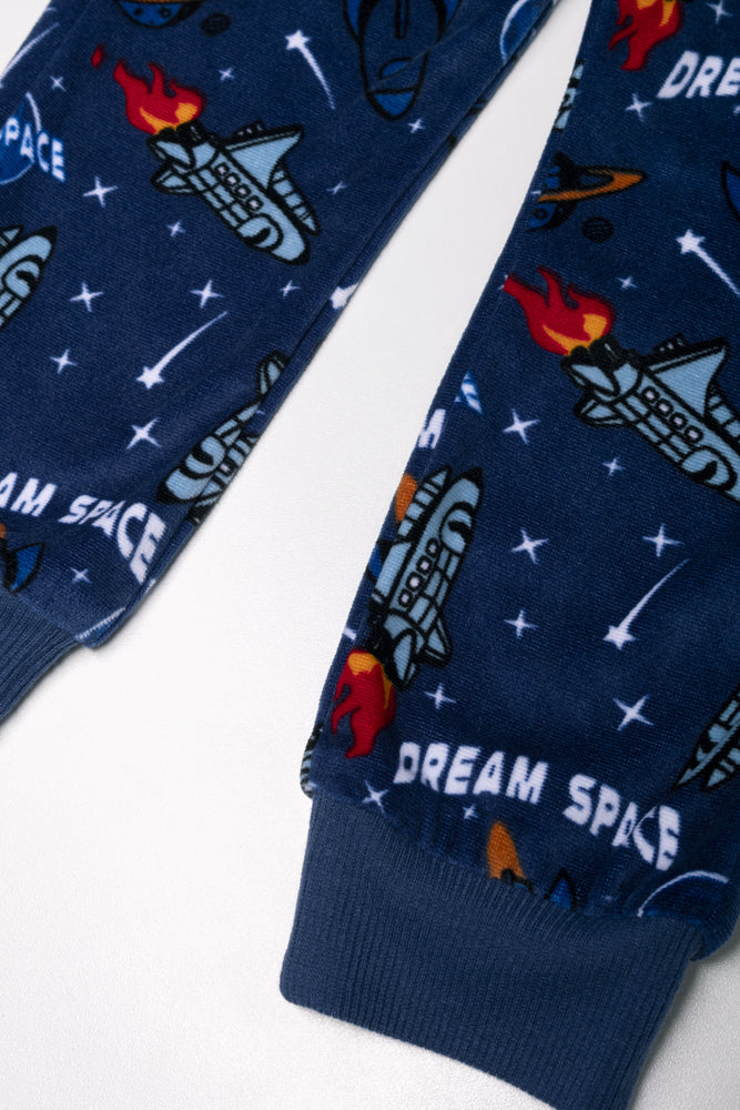 Space Long Sleeve Pyjamas Blue (2)