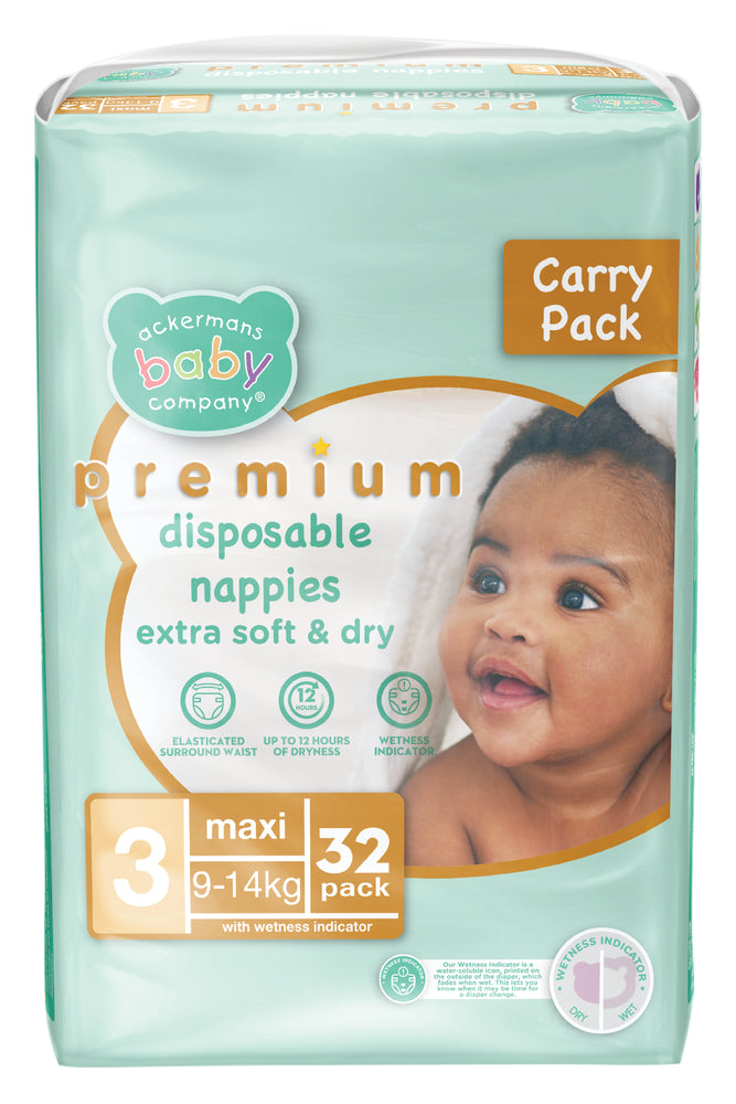 ABC Premium Maxi Nappies 32'S