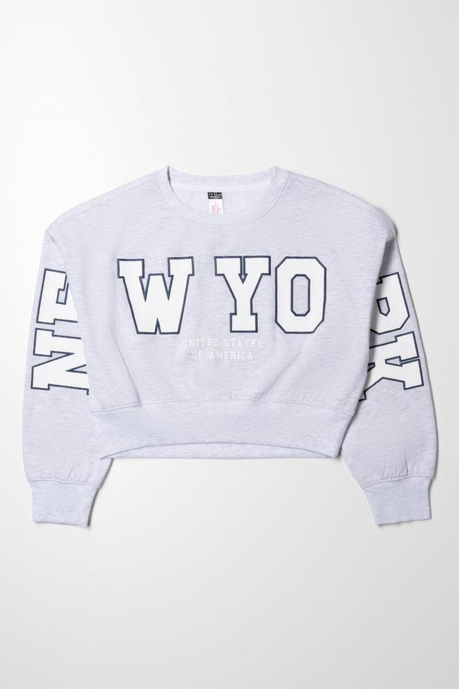 Crop Tracktop Grey