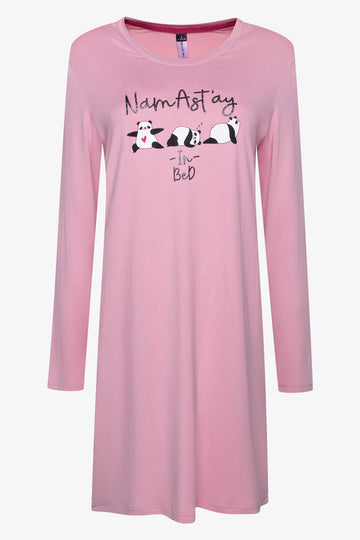 Long Sleeve Sleepshirt Pink