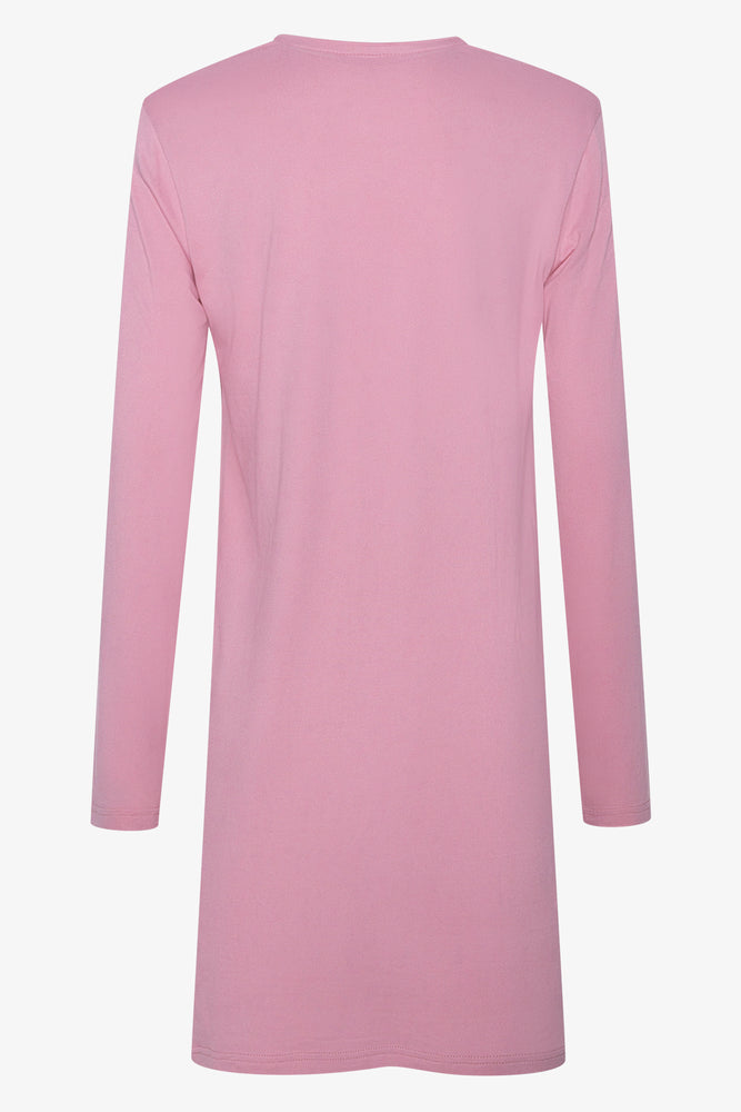 Long Sleeve Sleepshirt Pink (1)