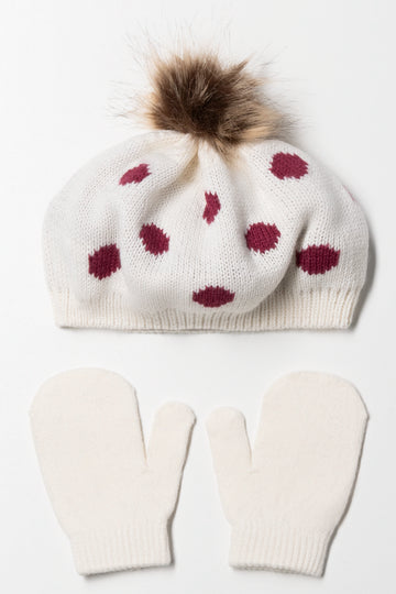 Beret Hat Set Natural