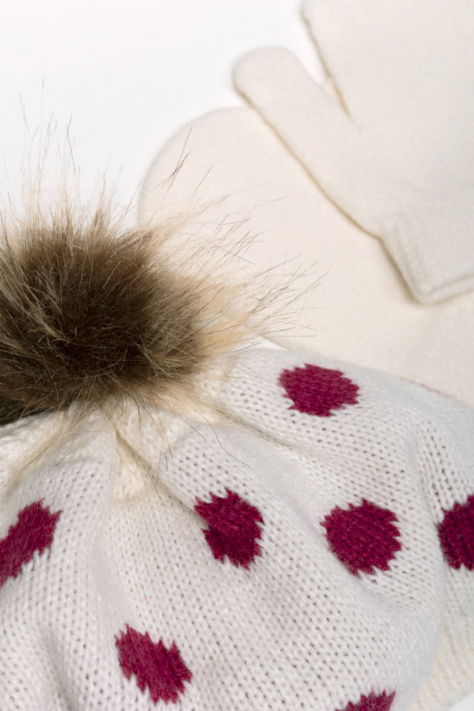 Beret Hat Set Natural