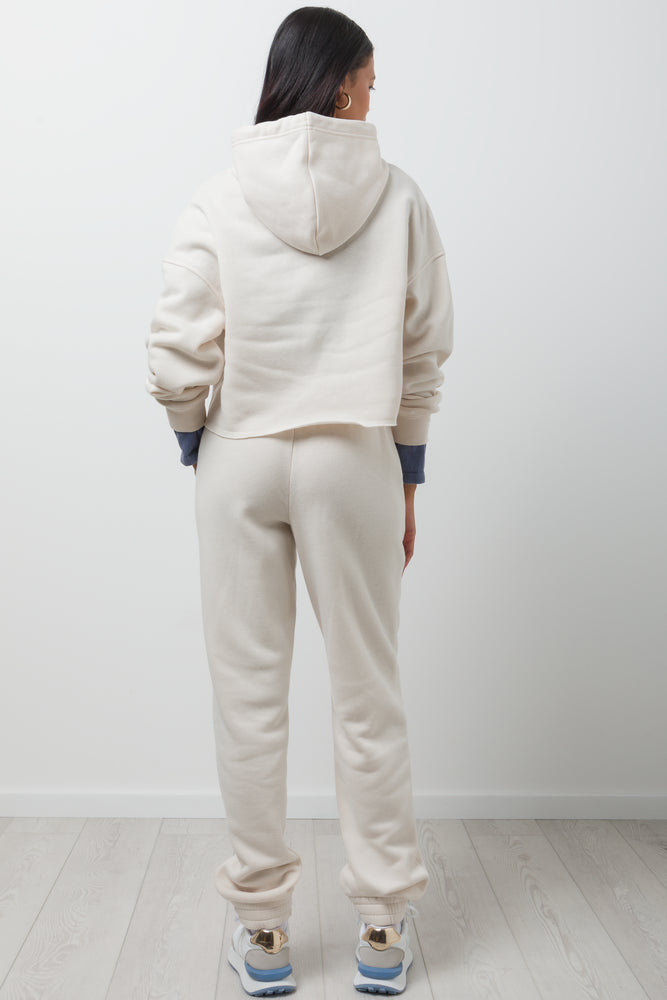 Cropped Hoodie Cream (2)