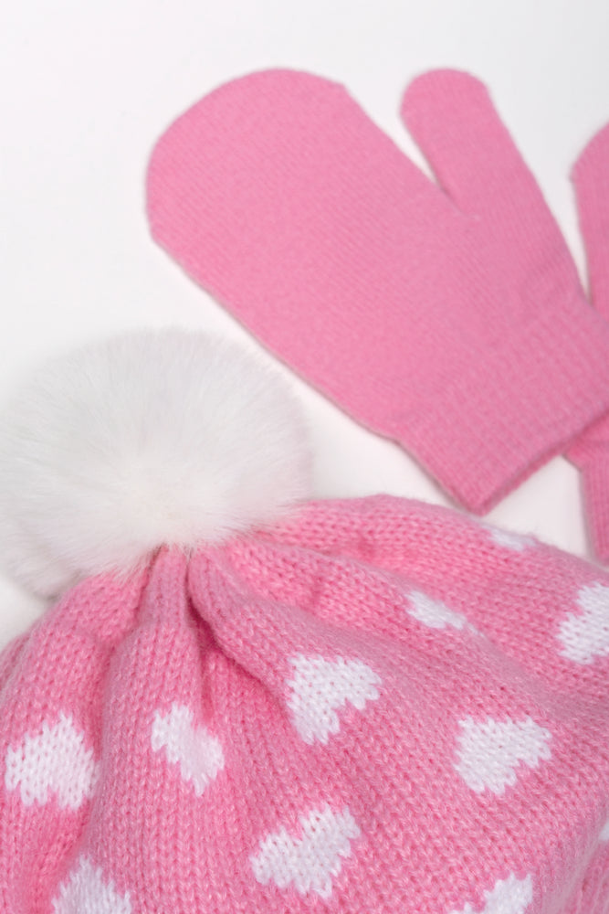 Beret Hat Set Pink (1)