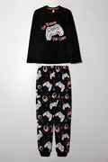 Long Sleeve Pyjamas Black
