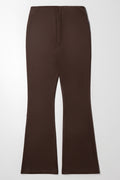 Suede Flare Leggings Brown (2)