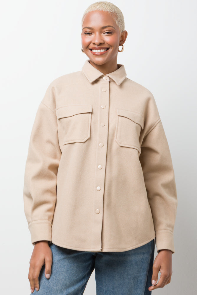 Melton Shirt Natural