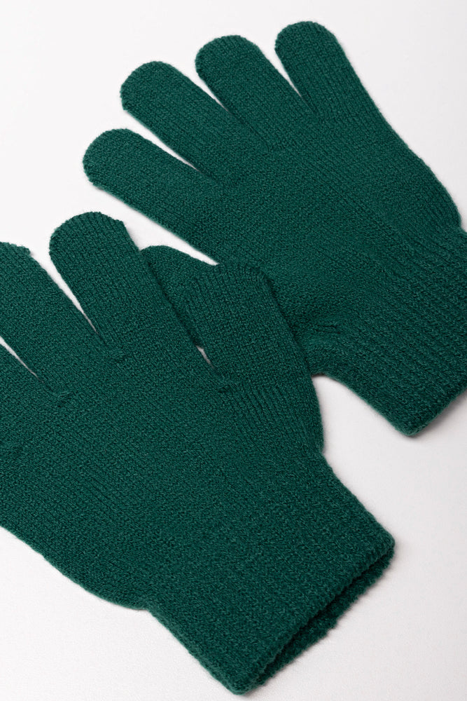 Beanie & Gloves Set Green (2)