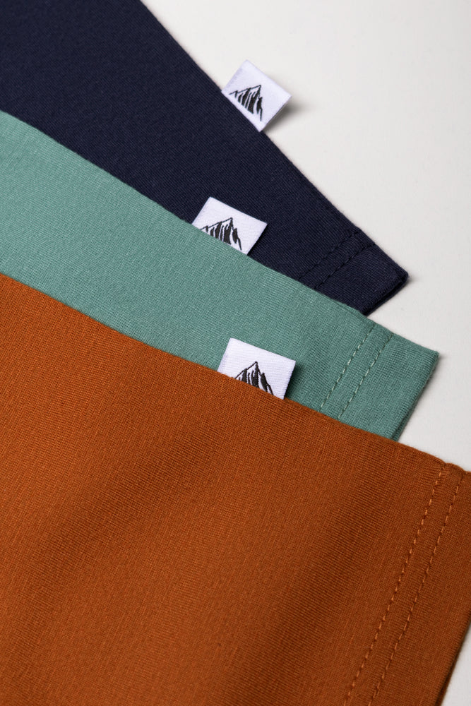 3 Pack Polonecks Brown, Green And Navy (1)