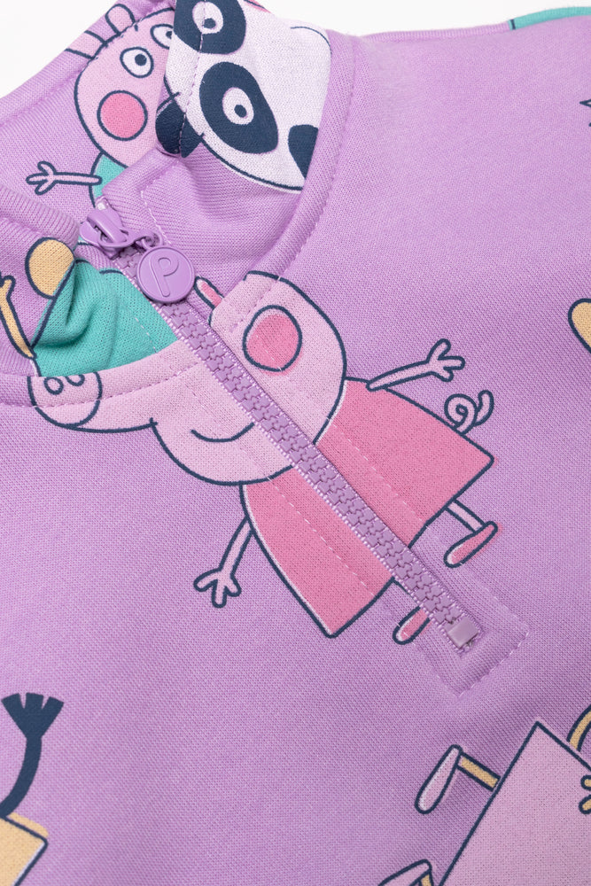 Peppa Pig Quarter Zip Tracktop Purple (1)