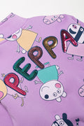Peppa Pig Quarter Zip Tracktop Purple (2)