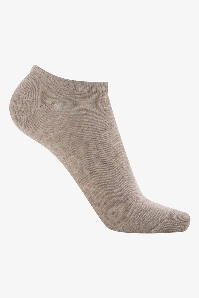 5 Pack Lowcut Socks Natural & Black (4)