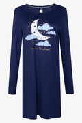 2 Pack Long Sleeve Sleepshirts Blue (1)
