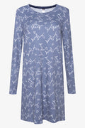 2 Pack Long Sleeve Sleepshirts Blue (2)