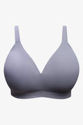 Plus Size 2 Pack Smooth Padded Wirefree Bras Grey And Blue (2)