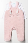 Sherpa Bunny Babygrow Light Pink