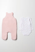Sherpa Bunny Babygrow Light Pink (3)
