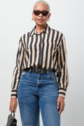Stripe Shirt Natural & Black