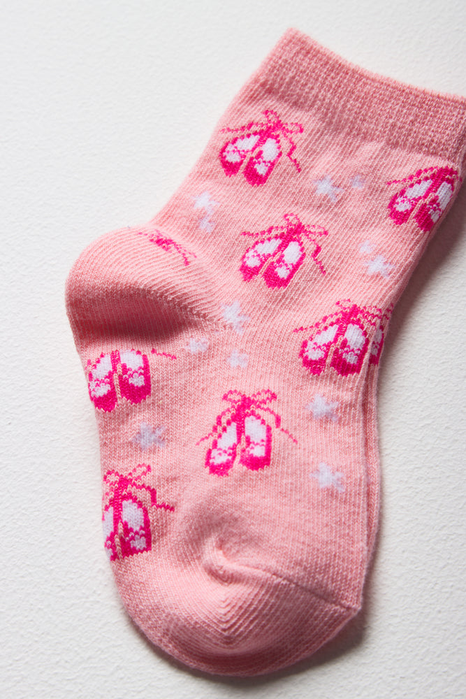 3 Pack Ballerina Socks Pink