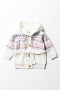 Hooded Cardigan White