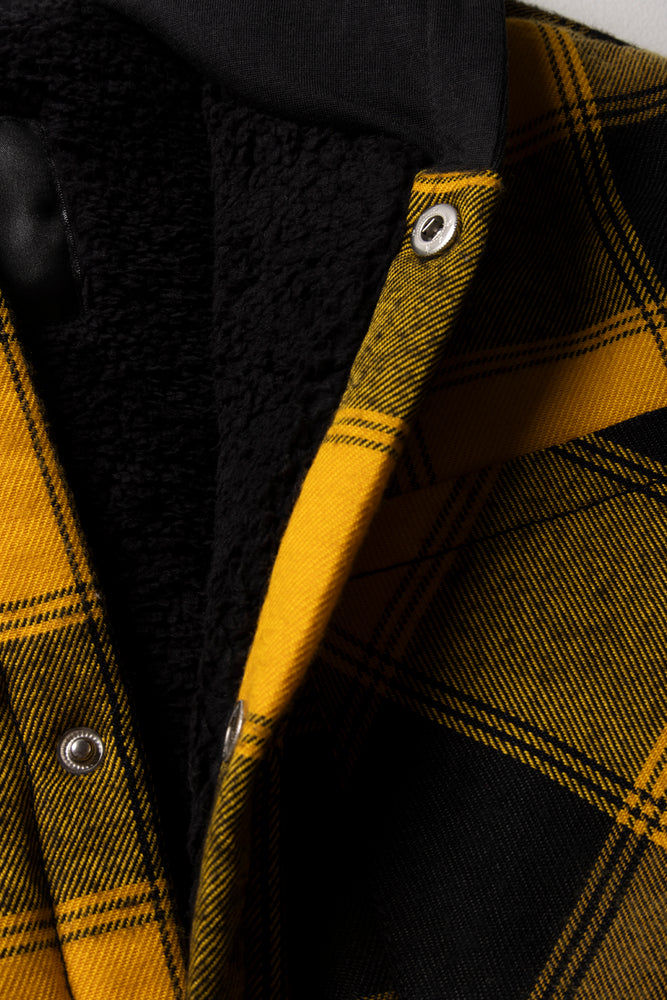 Check Shacket Black And Yellow