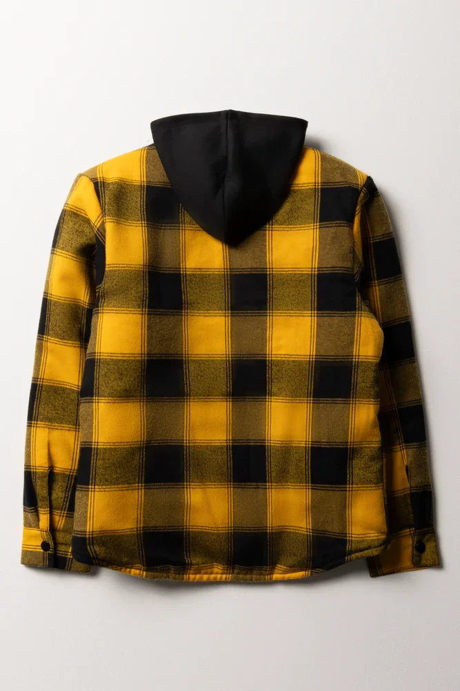 Check Shacket Black And Yellow (2)