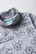 Mickey Mouse Dungaree Set Burgundy (2)