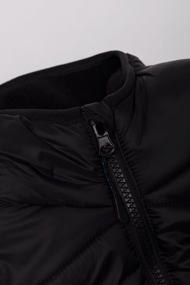 Hooded Sleeveless Jacket Black (1)