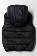 Hooded Sleeveless Jacket Black (3)