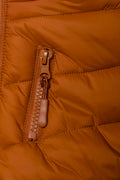 Hooded Puffer Jacket Rust (2)