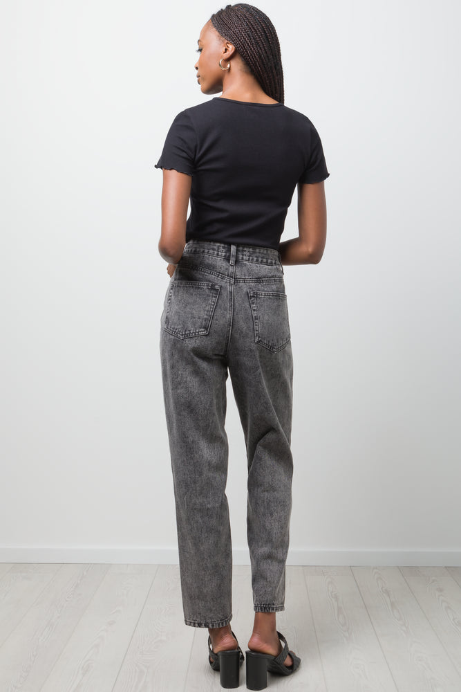 Crew Neck Short Sleeve T-Shirt Black (2)